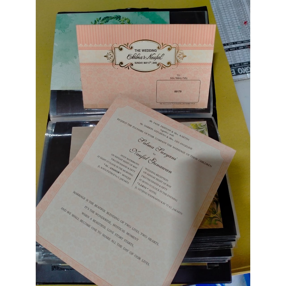 Undangan Nikah Softcover ERBA 88179, 2202 - 2213