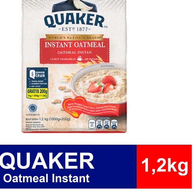 

❈ Quaker Oatmeal Instant 1,2kg HALAL! PROMO! ♠