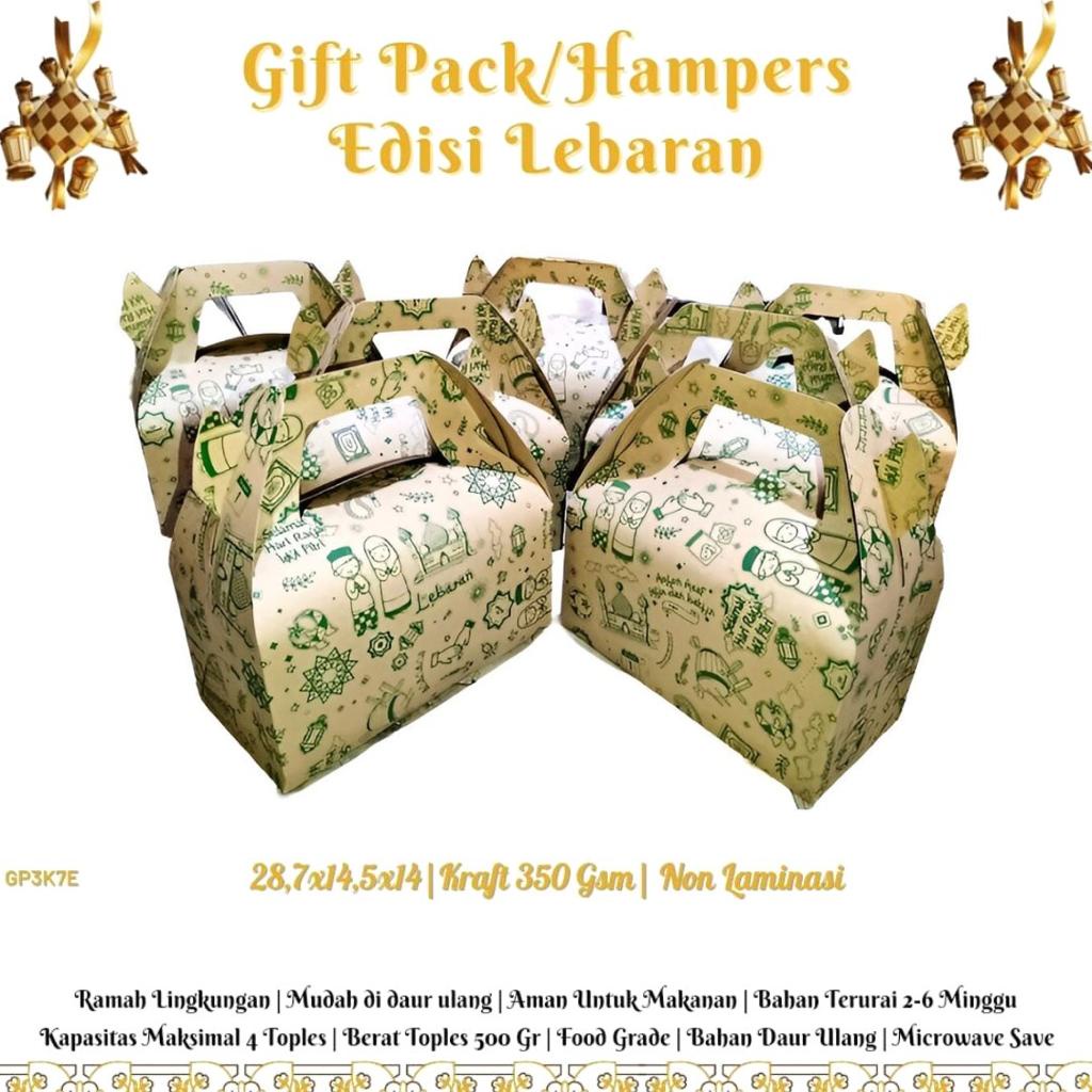 Dus Hampers Gift Pack Handle Kue Kering  (GP3K7-28.7x14.5x14 Cm)