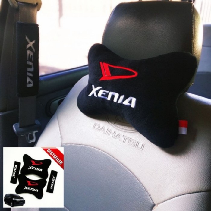 Headrest Bantal Mobil AYLA Sandaran Leher kepala dan seat belt Berkualitas