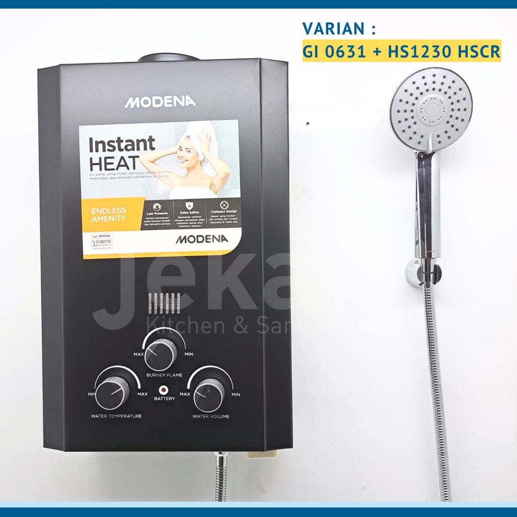 MODENA GI 0631 L WATER HEATER GAS PEMANAS AIR