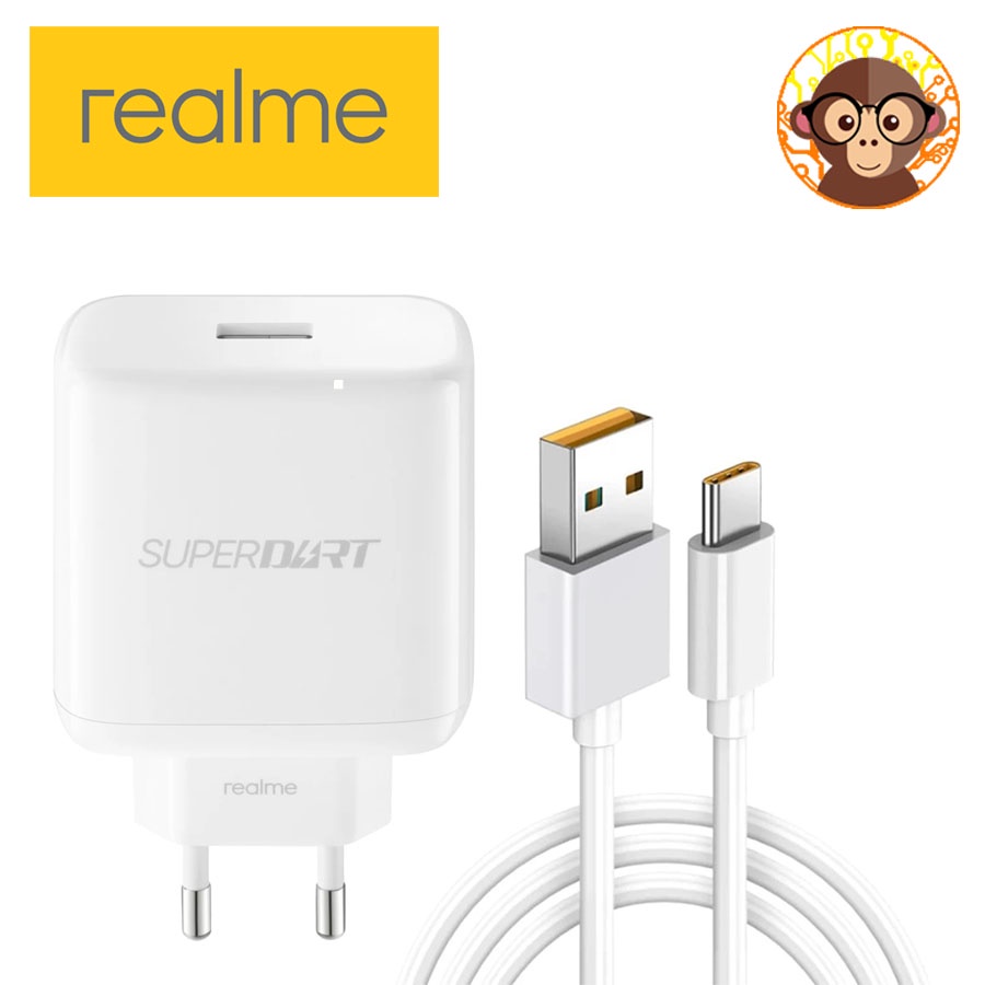 Jual Charger Realme 65W Original 7 Pro SuperVOOC Type C Ori 100