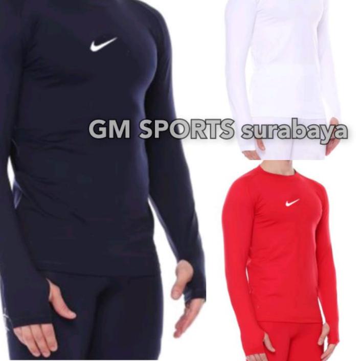 ✨SHOPEE MALL✨ Kaos baselayer manset panjang thumbhole / baju olahraga sport pria lengan panjang long