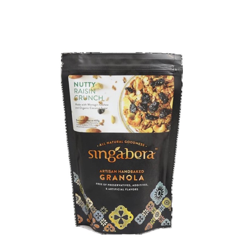 

✨NEW✨ -Singabera Artisan Handbaked Granola Nutly Raisin Crunch 400gr- 1.1.23