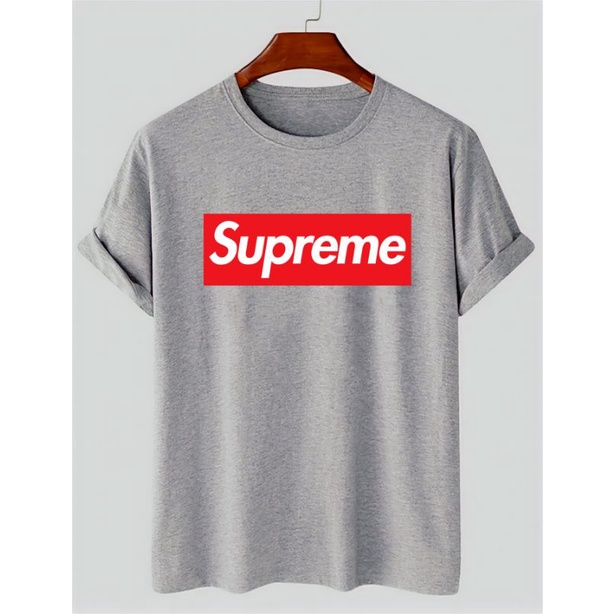 Baju Oblong Pria Supreme Kaos Pria Lengan Pendek Pakaian Atasan Wanita Tshirt Unisex Cod