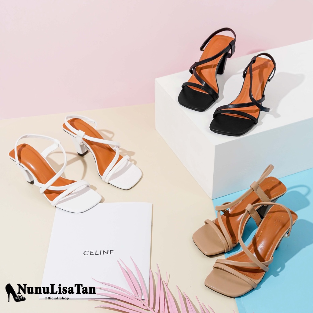 NunuLisaTan - High Heels Wanita Korea Tinggi Hak 7cm RAISA