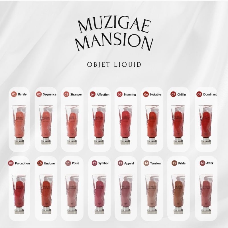 [READY] MUZIGAE MANSION Objet Liquid Tint 6ml