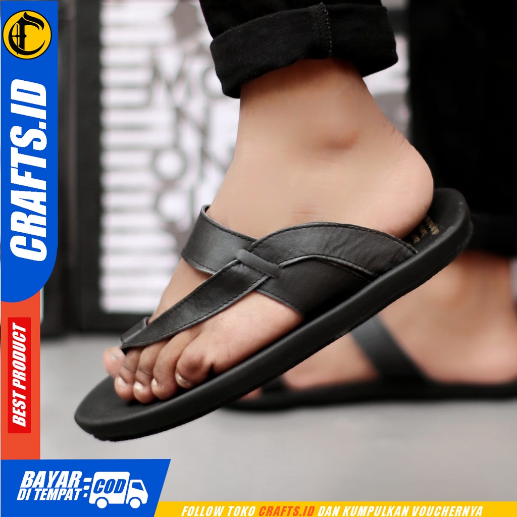 Sandal Jepit Kulit Asli CRAFTS IMPULSE