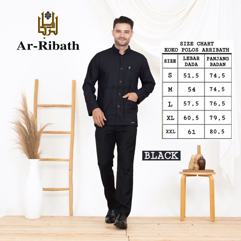 Koko arribath polos bahan toyobo lengan panjang / Kokoh ar-ribath / baju kokoh / Koko Haibah / Koko 