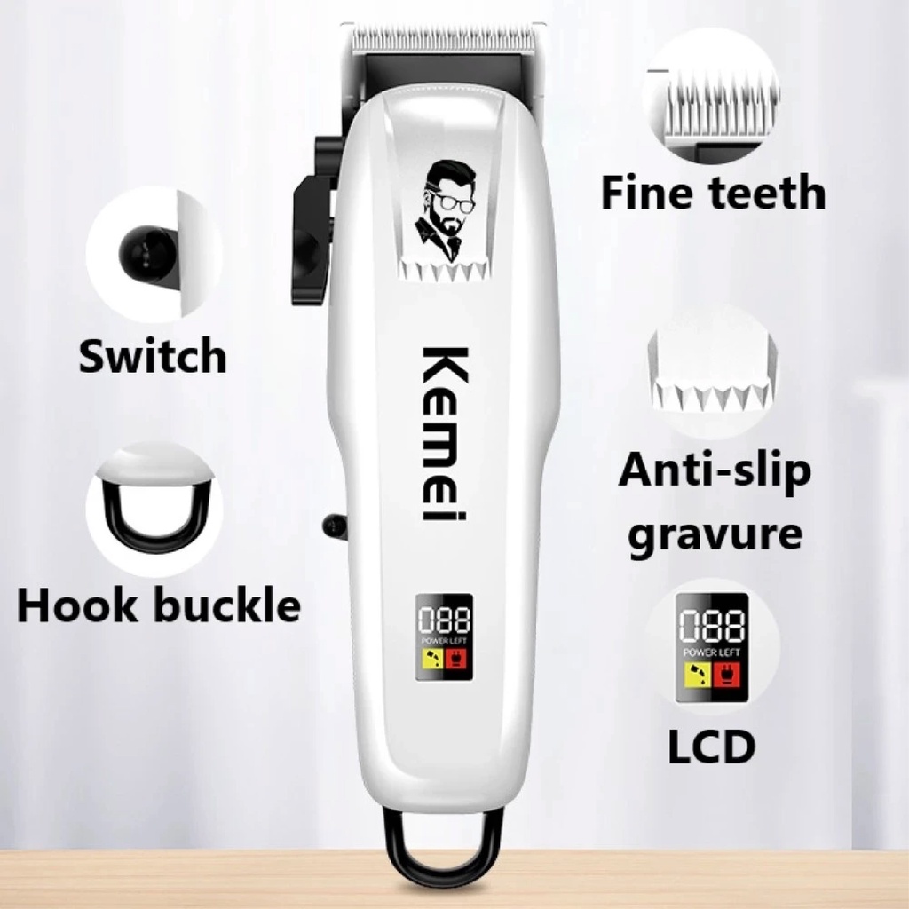 SHINE STAR - BISA COD - Hair Clipper Kemei KM-PG809A Alat Mesin Cukur Rambut