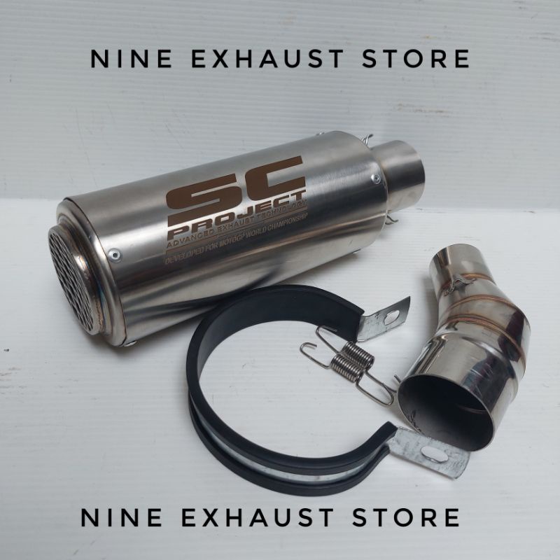 knalpot sc project titan jaring slip on ninja 250fi
