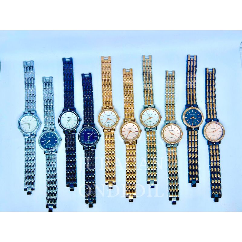 BISA COD!! jam tangan wanita cewek mewah murah meriah kekinian rantai fashion import FREE REFILL BATRE