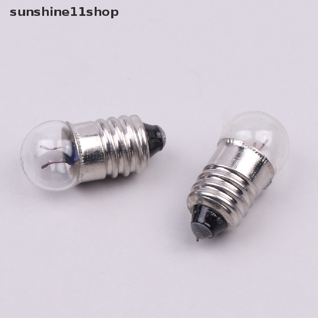 Sho 10PCS Miniatur Bulat 0.3A 2.5V Lampu Kecil Untuk Bohlam Percobaan Siswa N