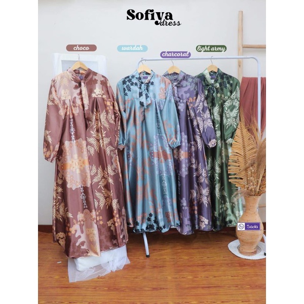SOFIA DRESS ORI SADA HIJAB BAHAN DIOR SILK UK S-XL