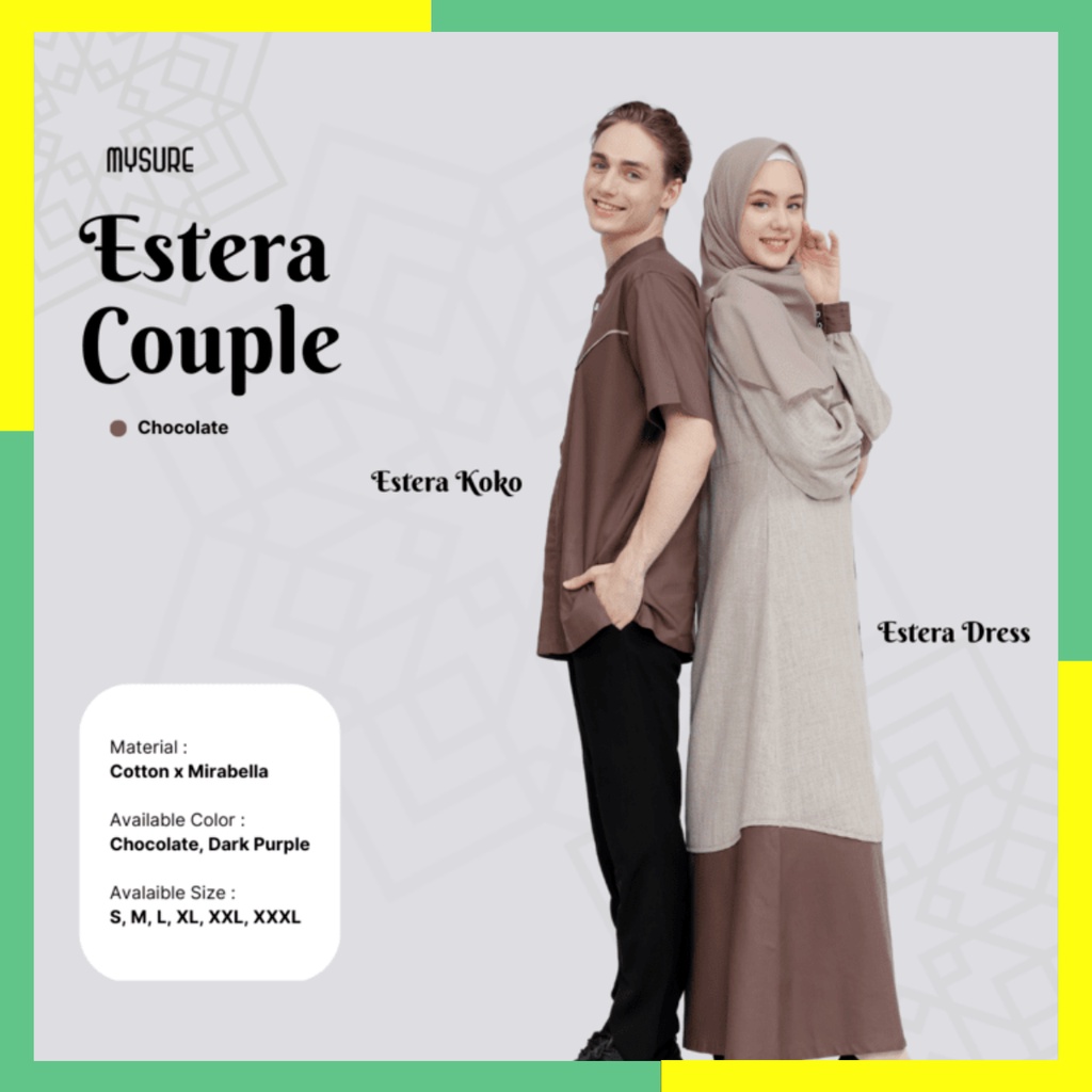 Couple Lebaran Pasangan Muslim Gamis Suami Istri Set Couple Lebaran Terbaru 2023 Baju Lebaran Set Co