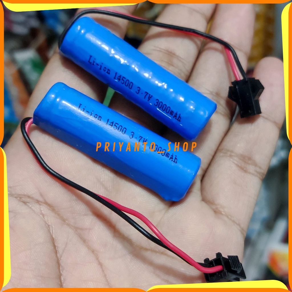 BATERAI MAINAN MOBIL REMOT CONTROL RC 3.7V 3000mAh SOKET HITAM