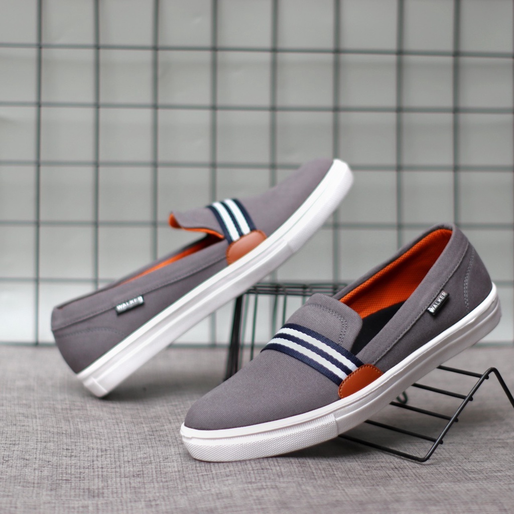 SEPATU SLIP ON PRIA DEWASA LOAFER KANVAS PREMIUM ORIGINAL SEPATU CASUAL KASUAL PRIA SANTAI NONGKRONG FASHION TERBARU TRANDY