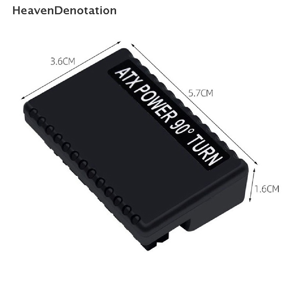 [HeavenDenotation] Atx Adaptor Colokan Listrik 24pin Ke 90derajat Mainboard Motherboard Konektor Kabel Power Supply Modular DIY Moung Accessessories HDV