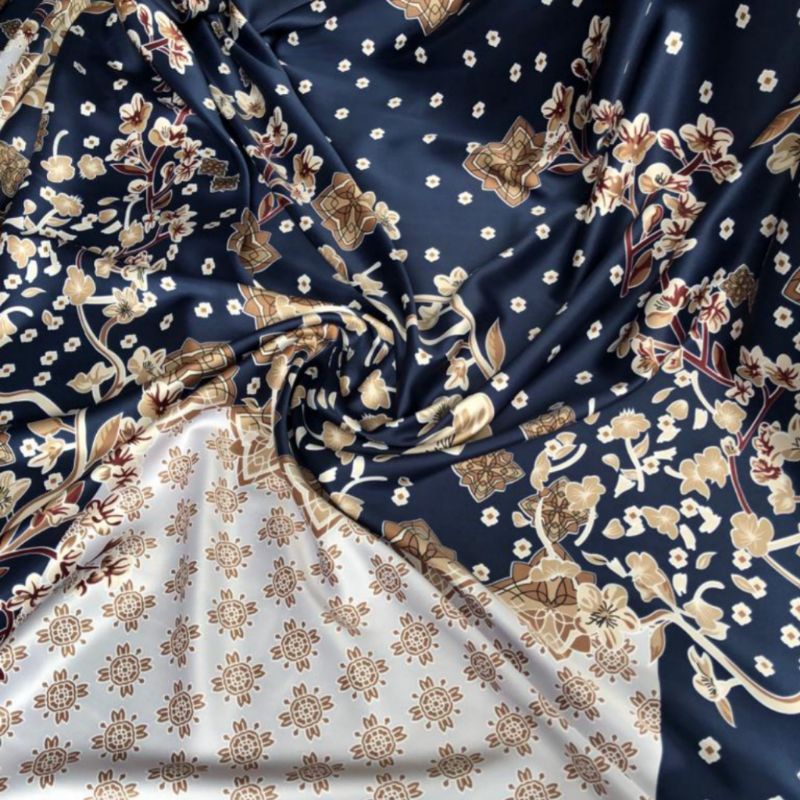 Kain DR silk Motif Hanabi harga setengah meter