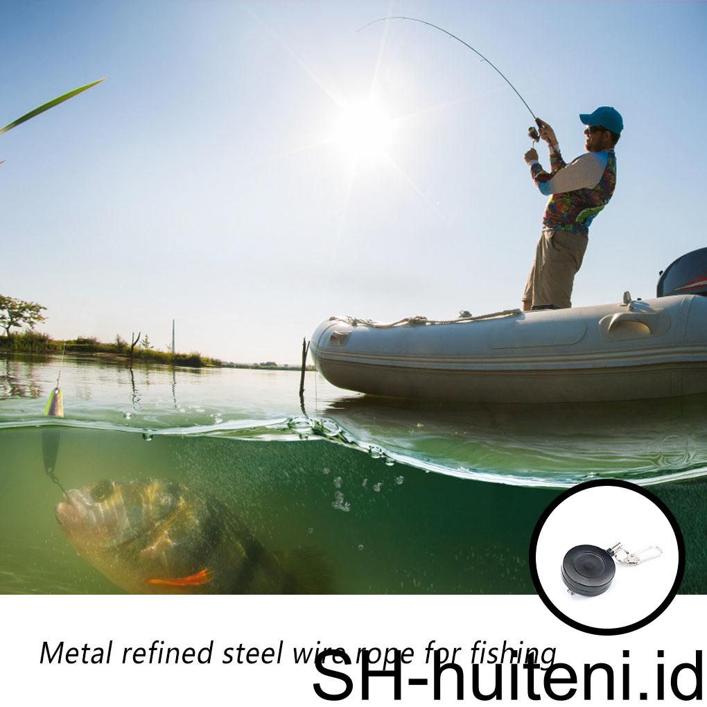 Huit Fly Fishing Telescopic Buckle Pin-type Quick Release Cord Puller Bulat Praktis Tahan Lama Klip Alat Perlengkapan