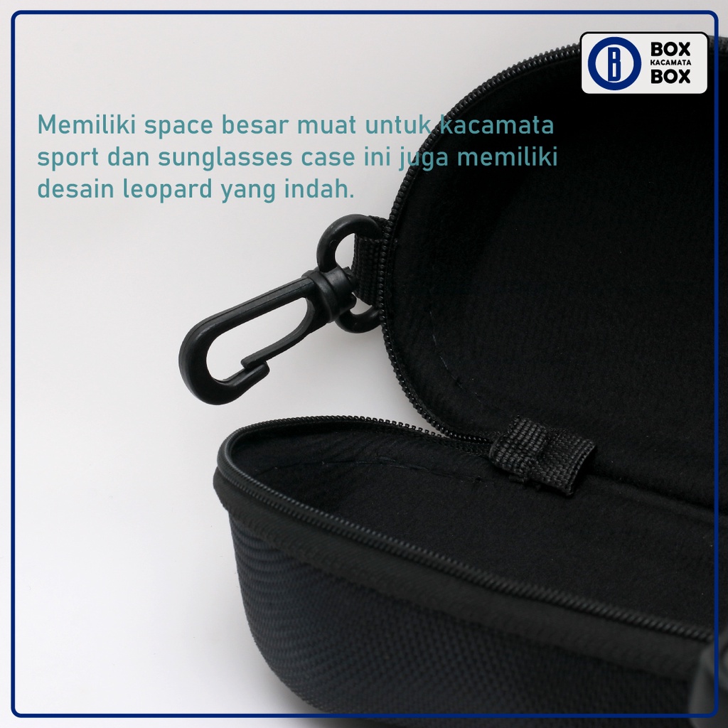 Box Tempat Kacamata Resleting Oversized Besar Cocok untuk kacamata olahraga/kacamata renang/kacamata ski dll .. / Box Kacamata Sleting Polos Hard Case Kokoh Waterproof S13