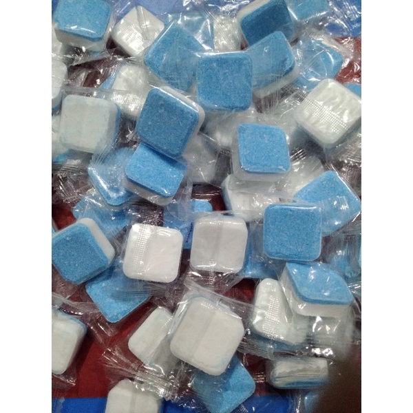 tablet pembersih tabung mesin cuci 14gram tablet 2 warna pembersih tabung mesin cuci