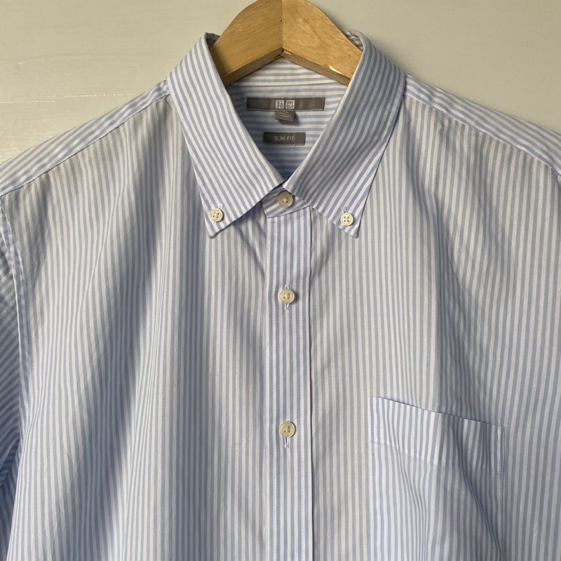 Kemeja Uniqlo Pria Original Stripe size XL