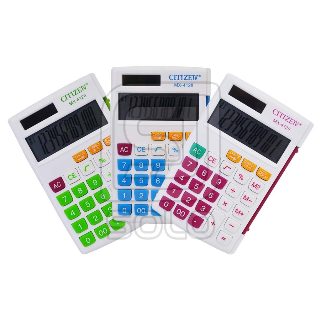

Kalkulator Calculator CITIZEIV MX-412II / 412C Kalkulator 12 Digits