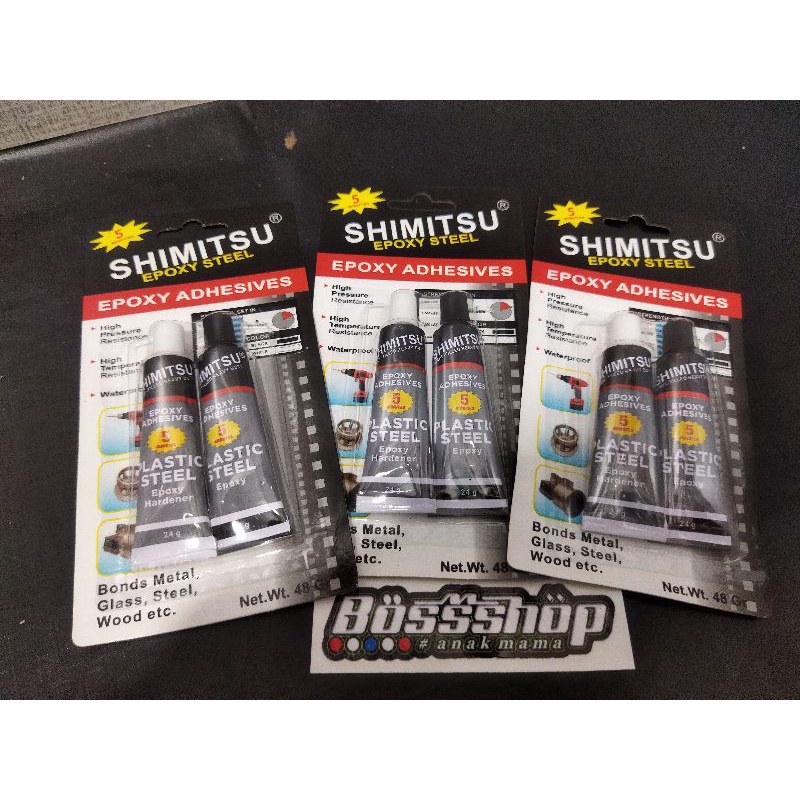 

Lem Besi DEXBONE Lem Plastic Steel 5 menit 48gram Epoxy steel