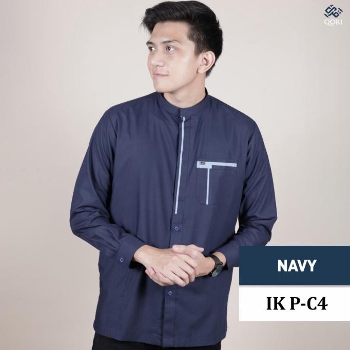 Qori Apparel Baju Koko Casual Ikram (Lengan Panjang)