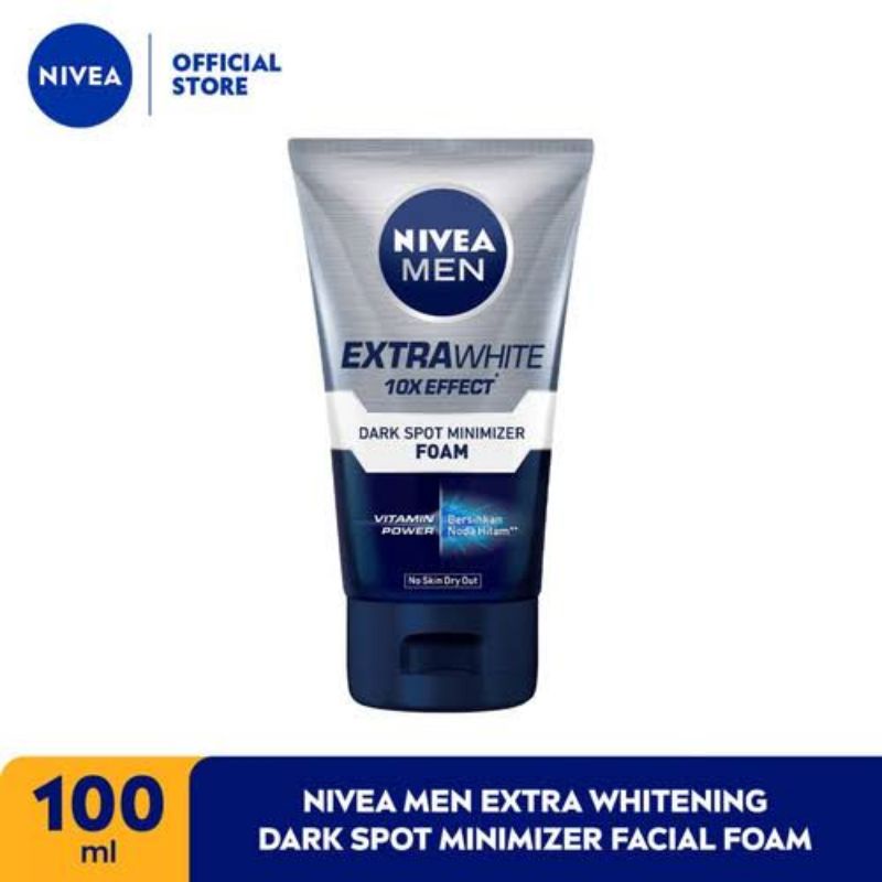 Nivea men vit C deep mid bright oil face scrub 100ml sabun muka facial foam