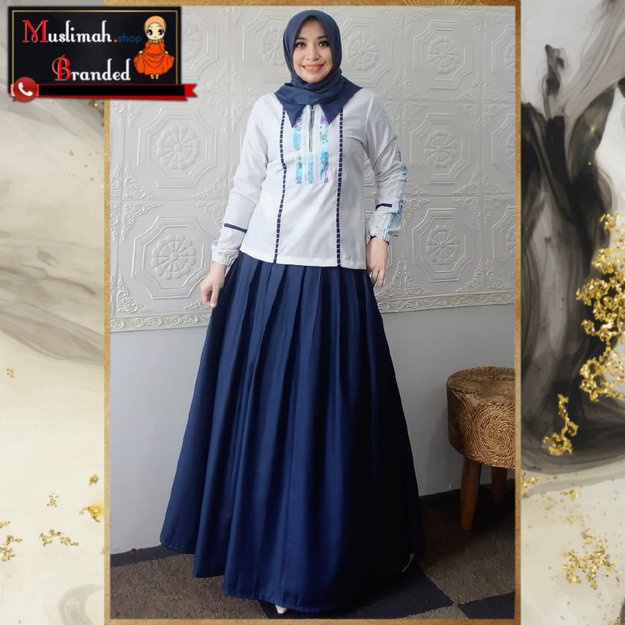 Baju lebaran DEURA Setelan Remaja D315 / Setelan Wanita Terbaru / Setelan Remaja Pesta - MUSLIMAH BR