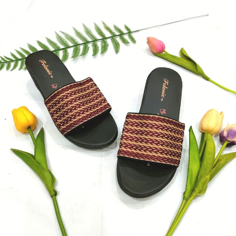 SANDAL WANITA TURKI MURAH FELONIE DHT 02 TRENDY KEREN KEKINIAN TINGGI 5 CM