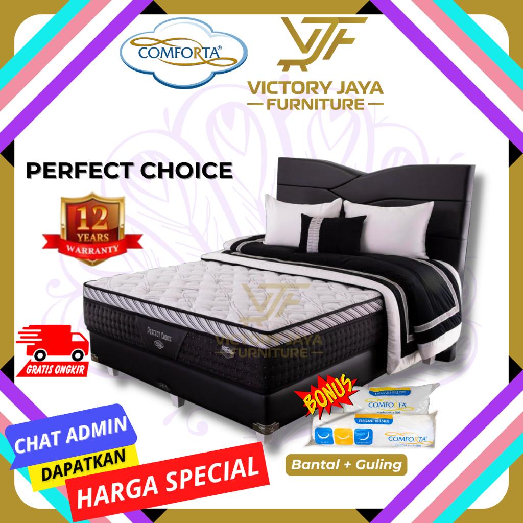Kasur Spring Bed Comforta New Perfect Choice (Full Set)