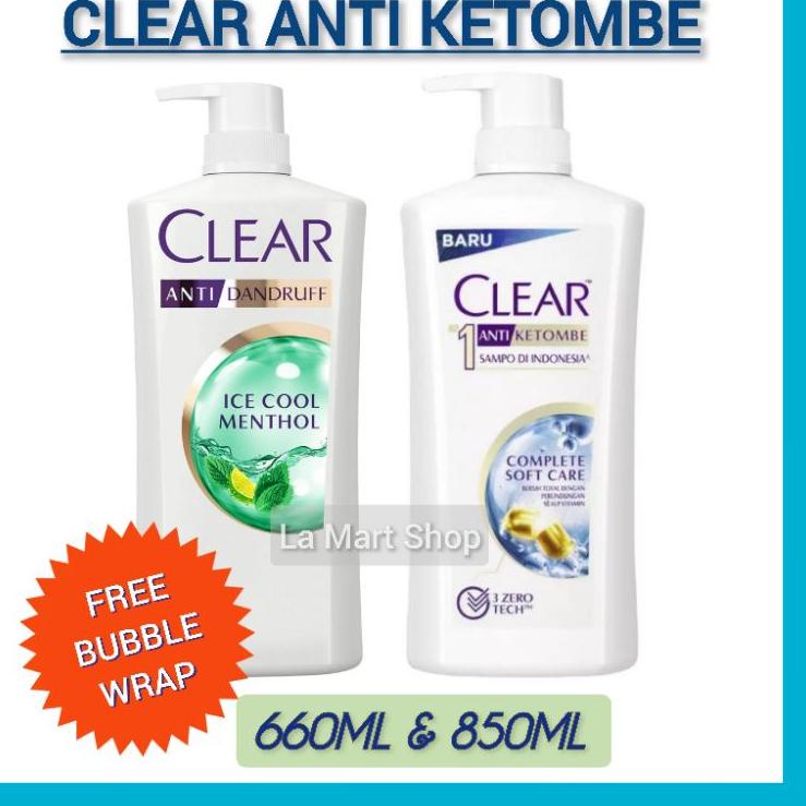 ❇ Shampoo Clear Anti Ketombe Ice Cool Menthol 660ML Shampoo Clear Complete Soft Care 660ML Shampo Cl