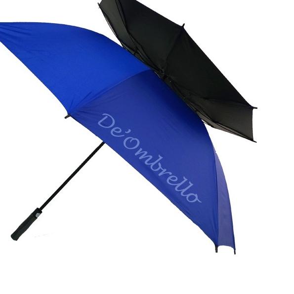 ◙ (101) Payung Golf Otomatis Susun Jumbo Polos Lapis Hitam ANTI UV Nagoya ❇