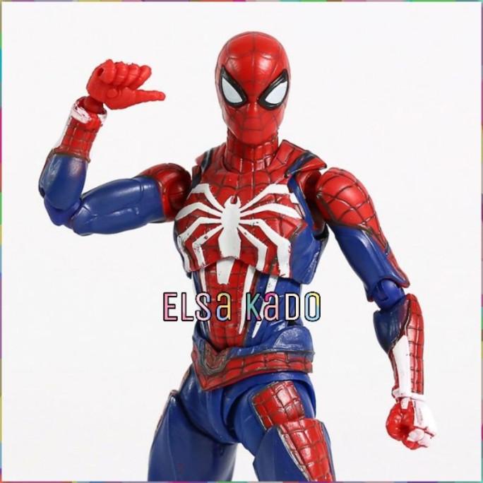 SALE SHF SPIDERMAN PS4 ADVANCED SUIT ACTION FIGURE SPIDER MAN UPGRADE G5454TS