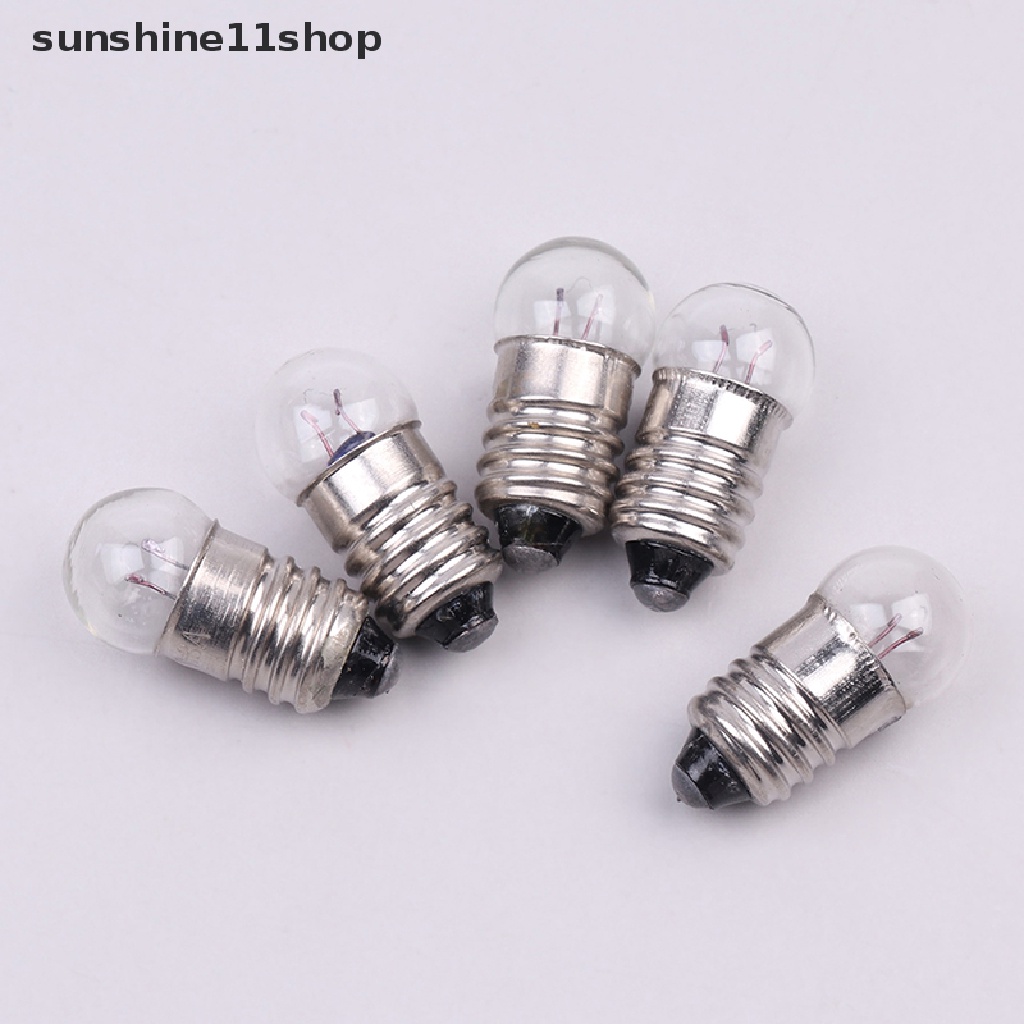 Sho 10PCS Miniatur Bulat 0.3A 2.5V Lampu Kecil Untuk Bohlam Percobaan Siswa N