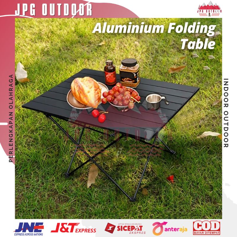 Meja Lipat Camping Meja Lipat Outdoor Portable Aluminium Folding Table