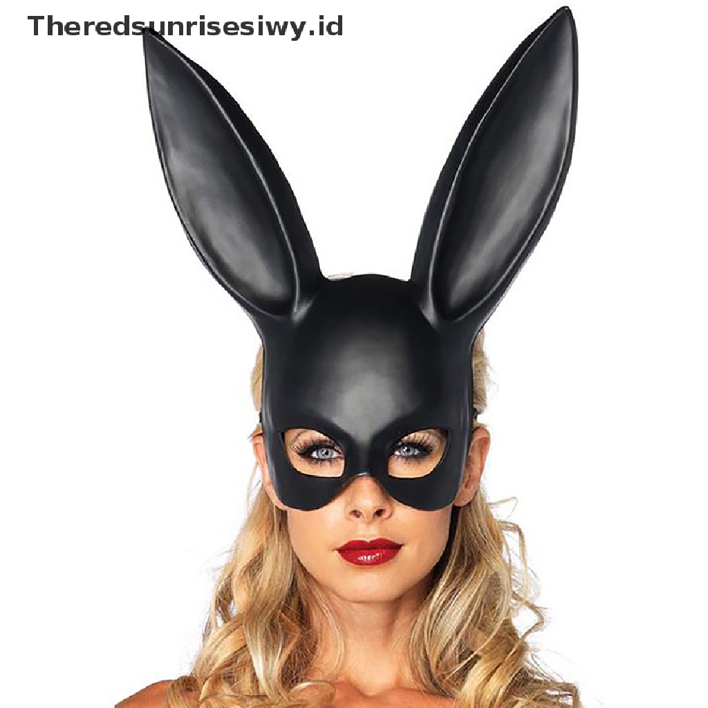 # Baju Lebaran # 1pc Sexy Cosplay PVC Kelinci Topeng Wanita Halloween Masquerade Topeng Pesta Mewah~