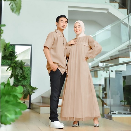 Couple  Pasangan Remaja Suami Istri Edisi Lebaran Terbaru 2023 Dress Muslim Wanita Remaja Pasangan S