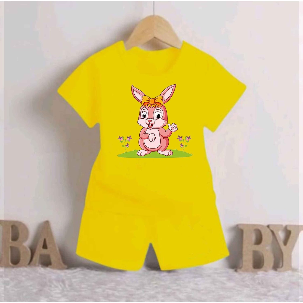 SETELAN BAYI DAN ANAK ANAK (1BULAN-4TAHUN) MOTIF RABBIT LASTER