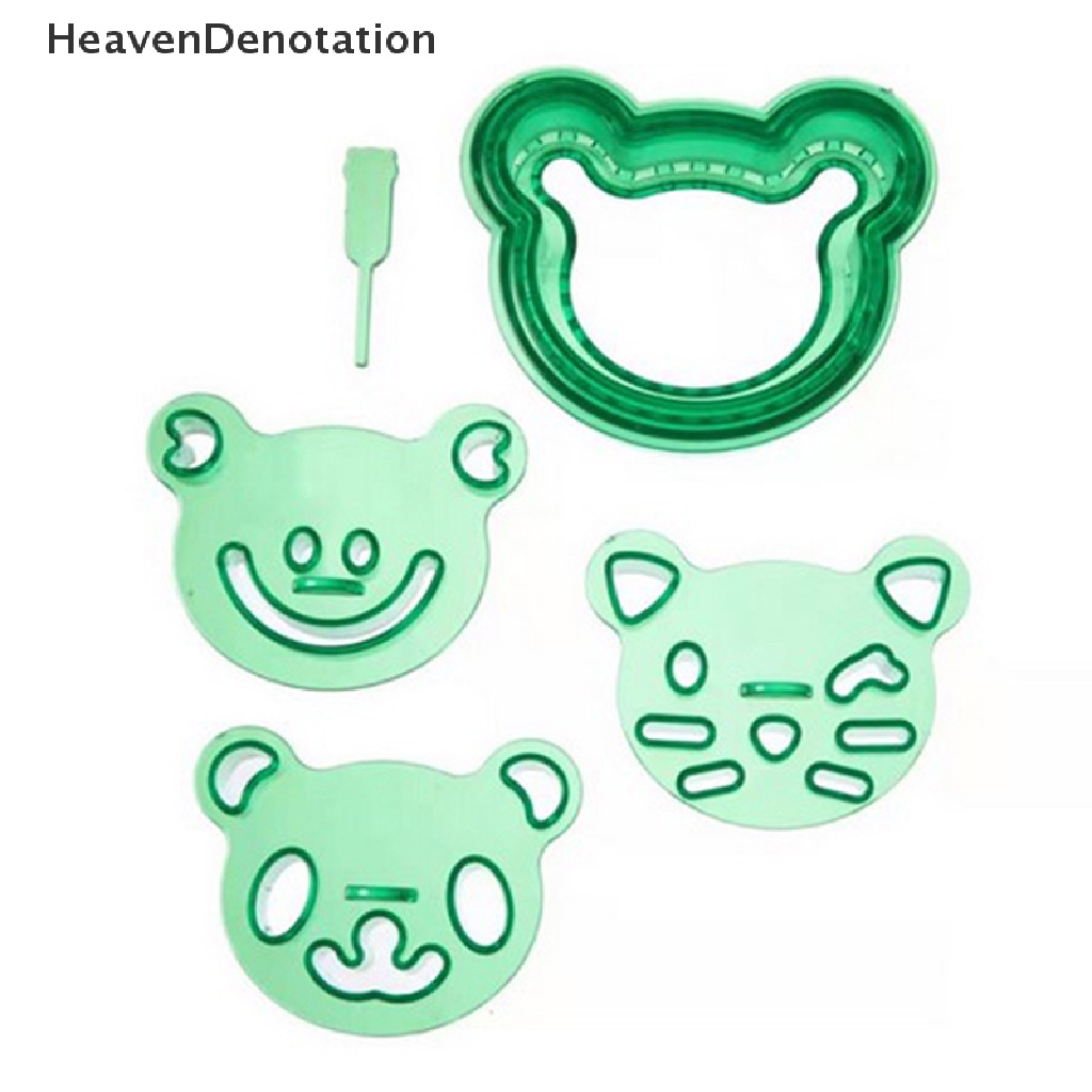 [HeavenDenotation] 1set Sandwich Cutter Set Sandwiches Maker Breakfast Making Cetakan Untuk Anak HDV