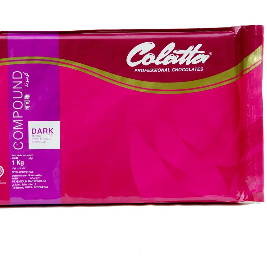 

☜ Cokelat Batang - Colatta Dark Chocolate Compound Kemasan 1kg !! ♂