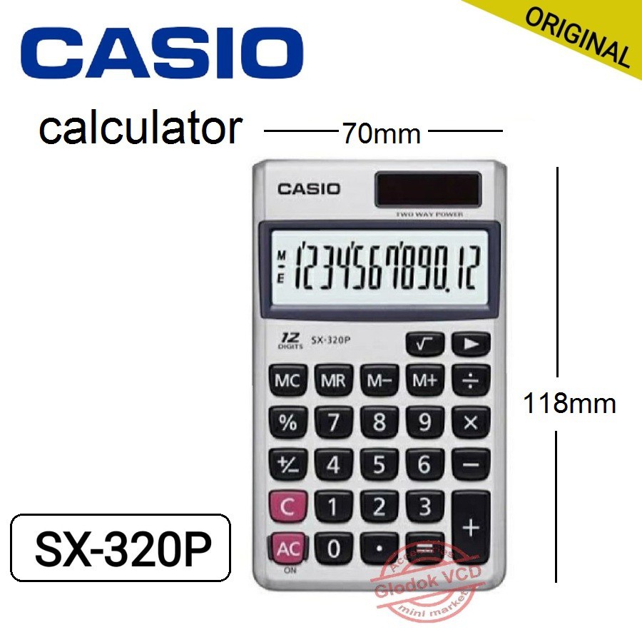

Terlaris ✨ -Casio SX-320P Calculator 12Digits Kalkulator- 2.2.23