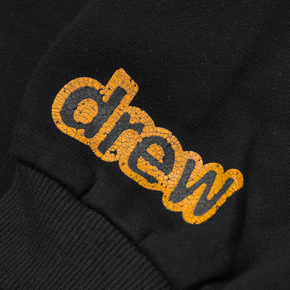 Drew House Faded Mascot Deconstructed Hoodie Black