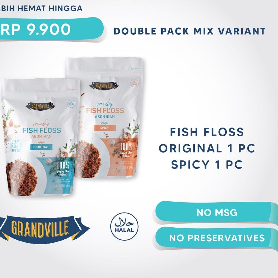 

♥ Grandville Abon IKAN Crunchy Double Pack Mix Variant ✪