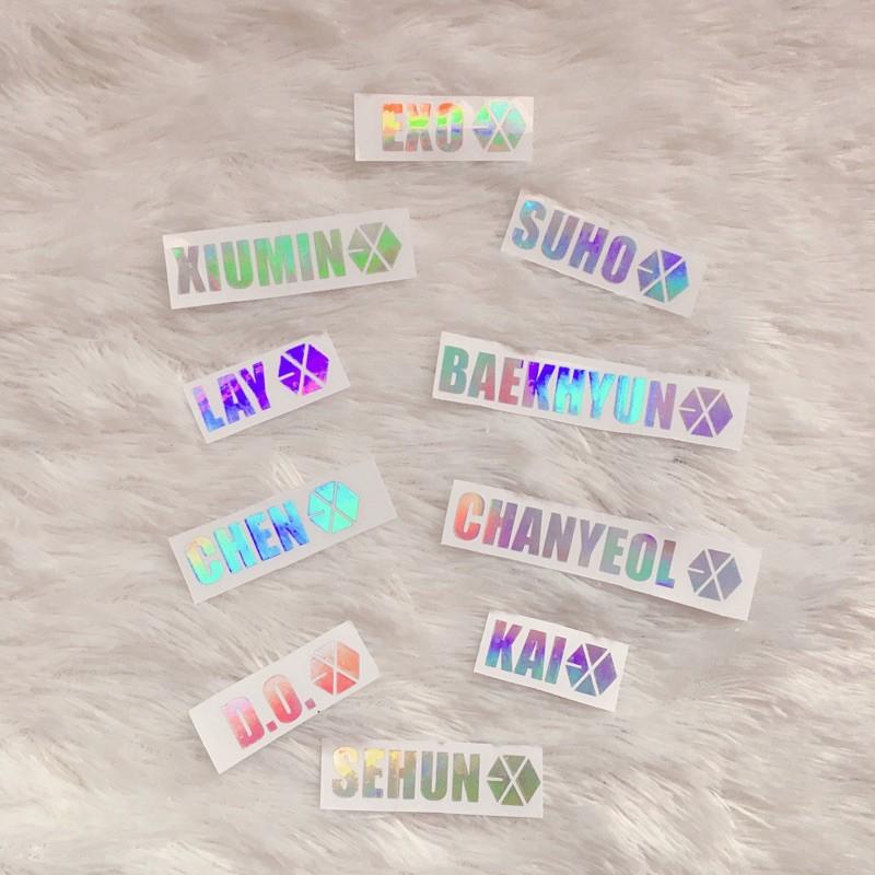 [kstuffind] EXO STICKER HOLOGRAM MURAH STIKER HOLO EXO