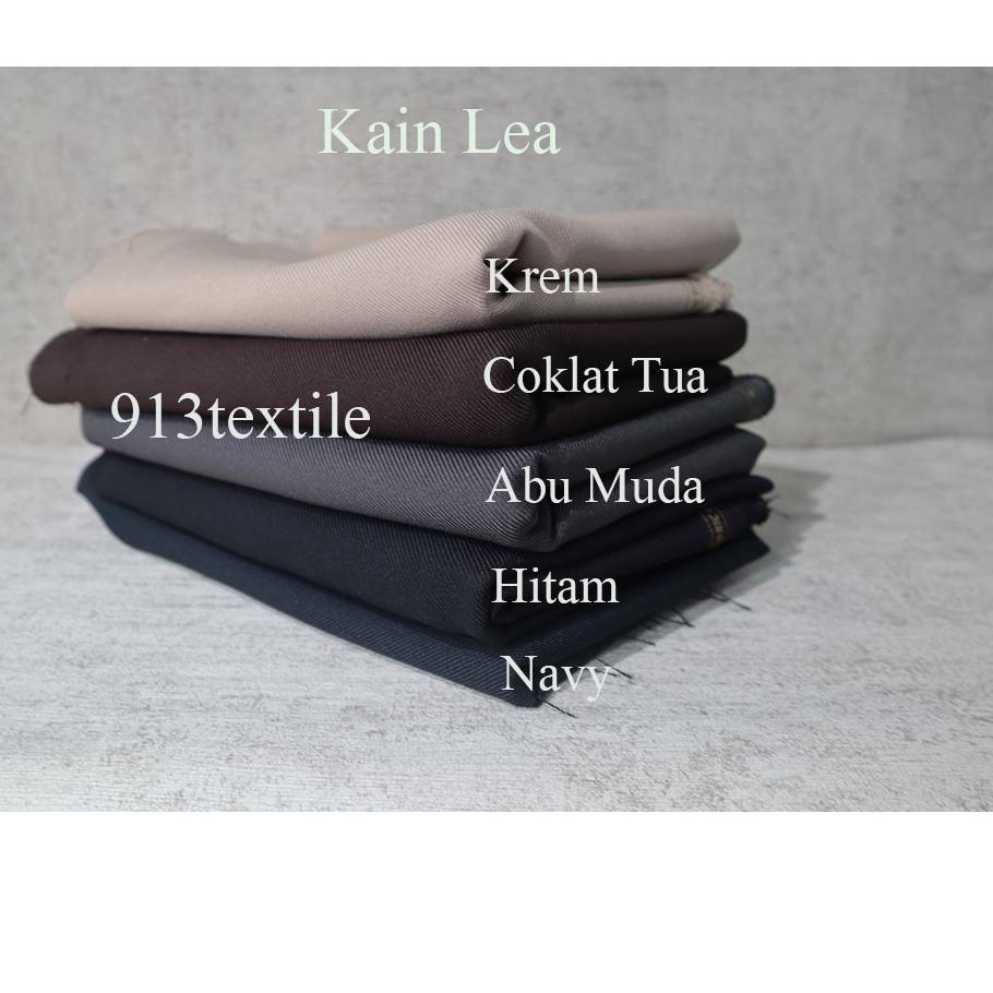 Terlaris Bahan Kain Denim Lea Gabardine Permanent Press Celana Formal ★cae❀