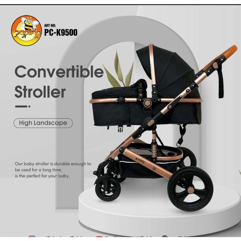 STROLLER BABY PACIFIC CONVERTIBLE PC-K9500